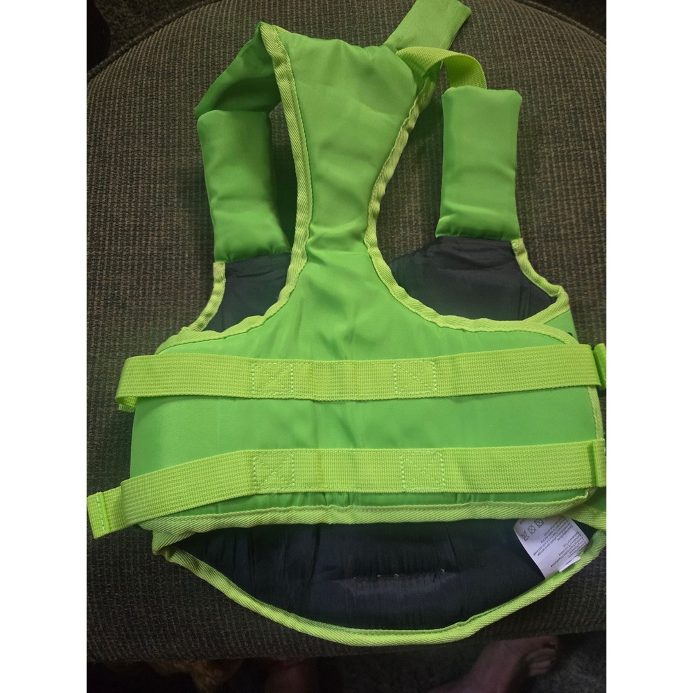Queenmore Dog Life Jacket Neon Green Ripstop Pet Safety Vest Small Reflective - Picture 4 of 5